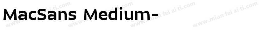 MacSans Medium字体转换